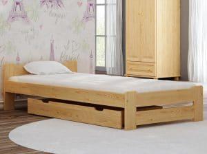 Łóżko drewniane NIWA 90x200 - 4 kolory!