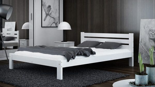 Łóżko drewniane AZJA 90x200 kolor Biały