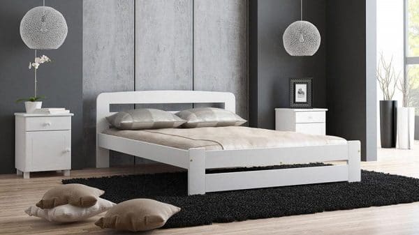 Łóżko drewniane LIDKA 90x200 kolor Biały