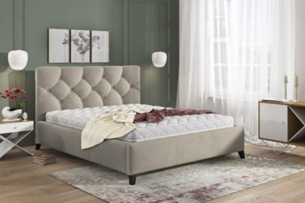 Łóżko tapicerowane KASANDRA 140x200 - tapicerka do wyboru!